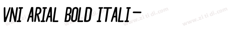 VNI Arial Bold Itali字体转换